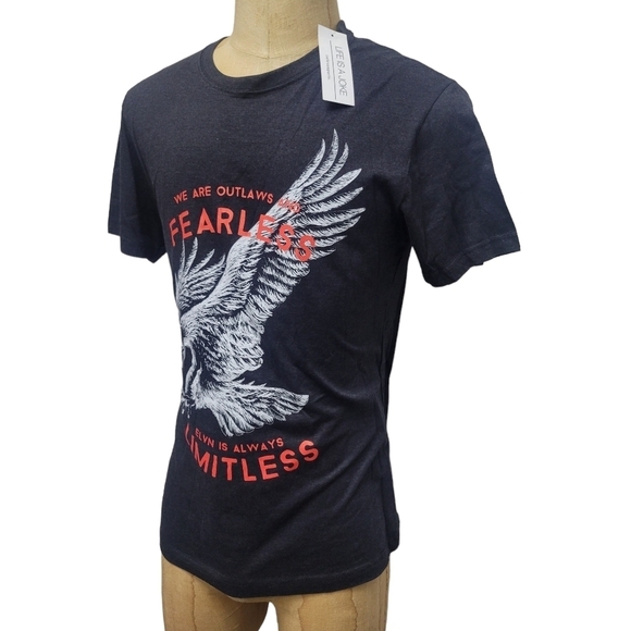 Life Is Joke Cotton/Viscose T-shirt Men's. Size Medium. New With Tags. - Picture 6 of 9